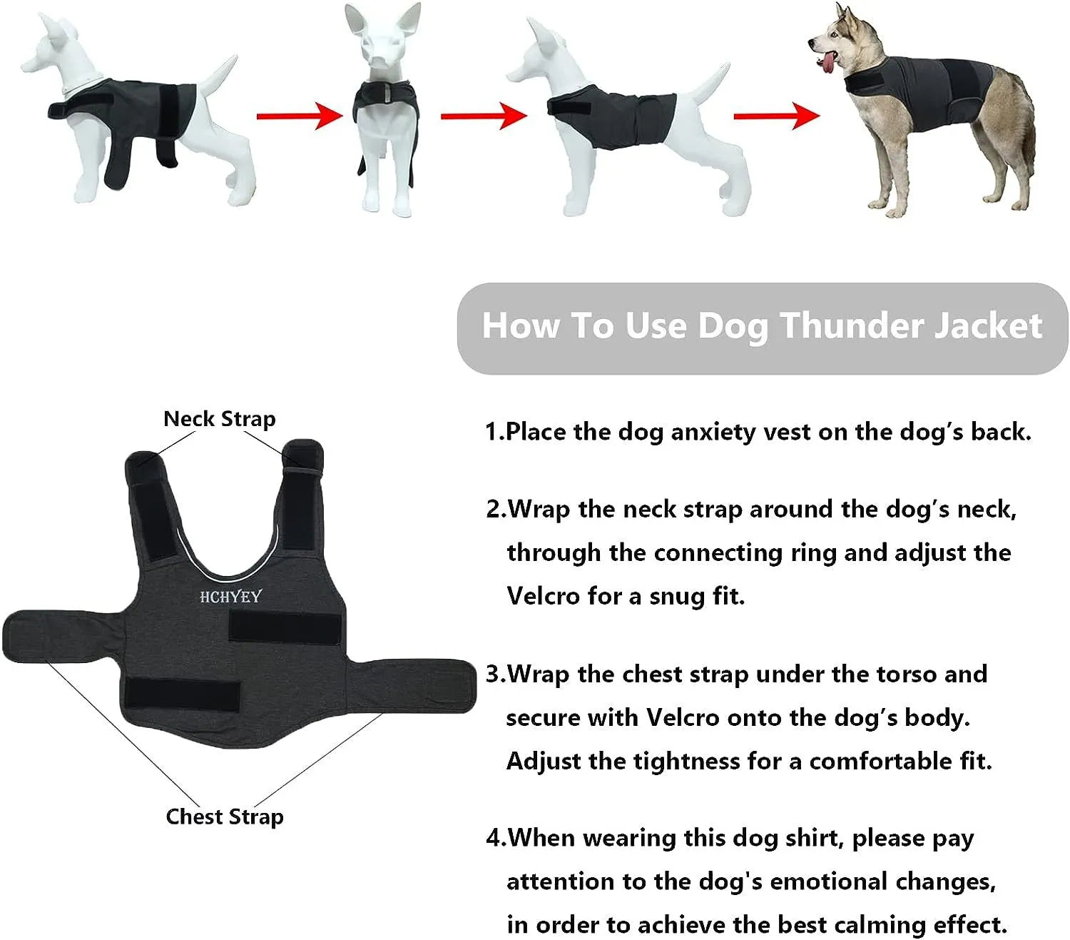 Pet Calming Anxiety Vest